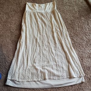 Vanity offwhite crochet skirt